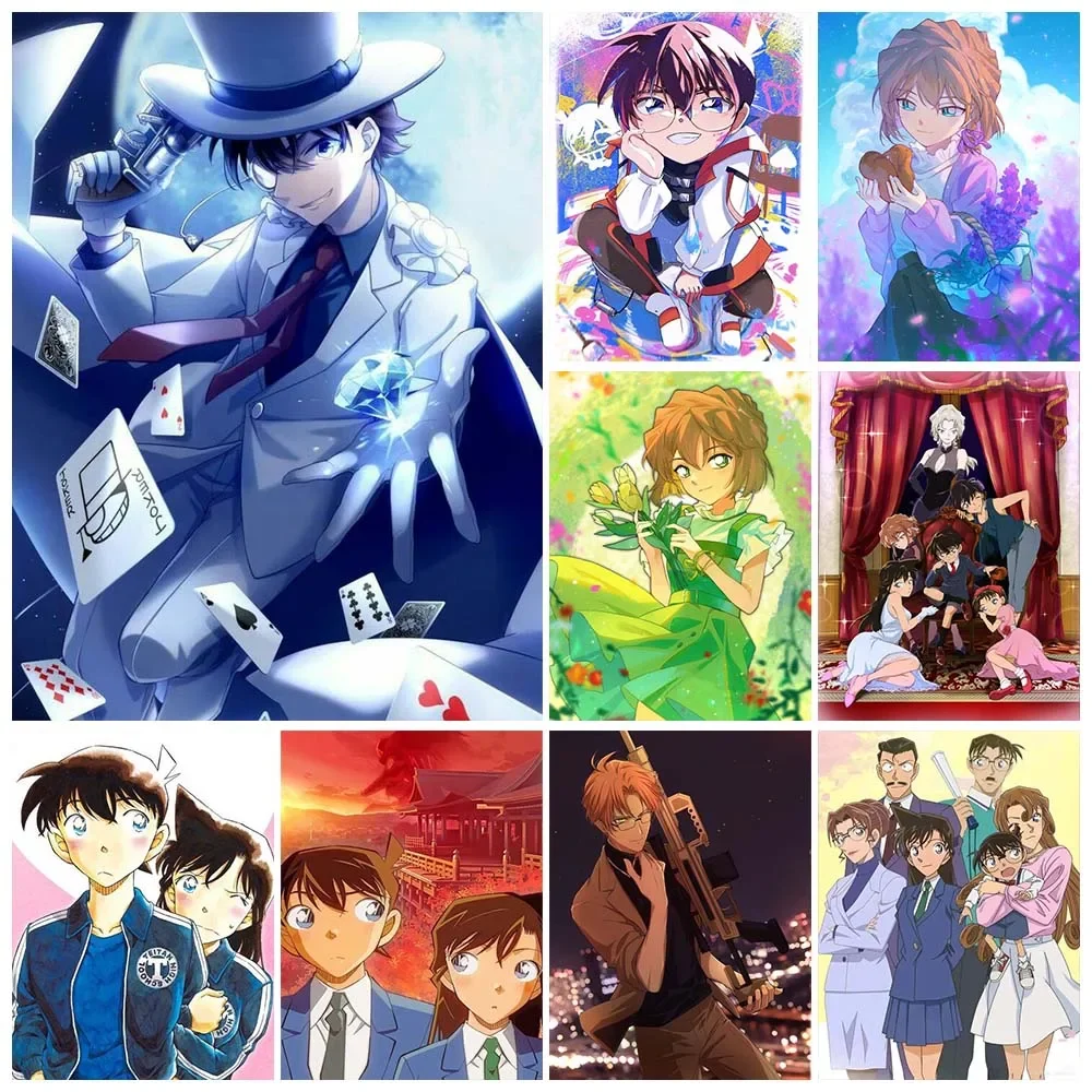 Detective Conan Diamond Painting Japan Anime Full Round Drill Cross Stitch Embroidery Rhinestones Pictures DIY Home Decor #1