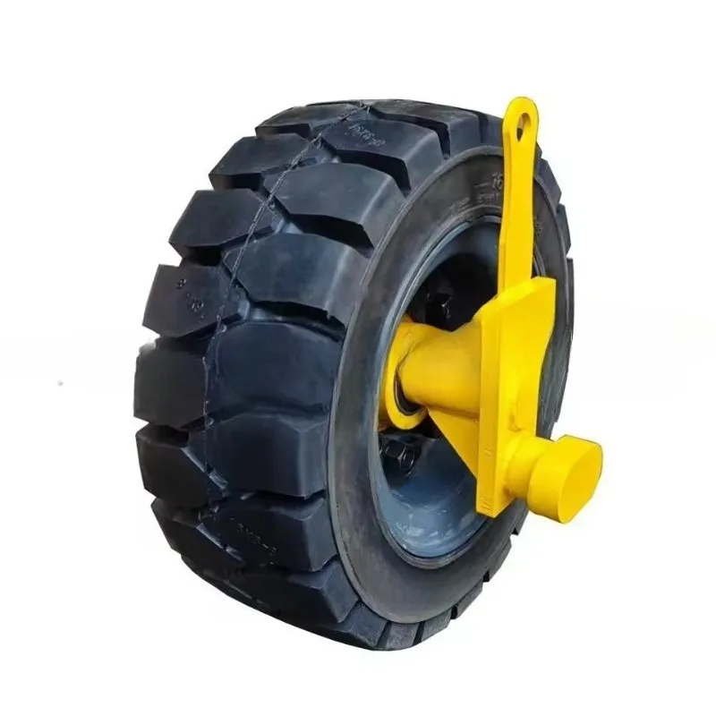Solid rubber wheel, high load 16 inches 22 inches, transportation can lift container casters