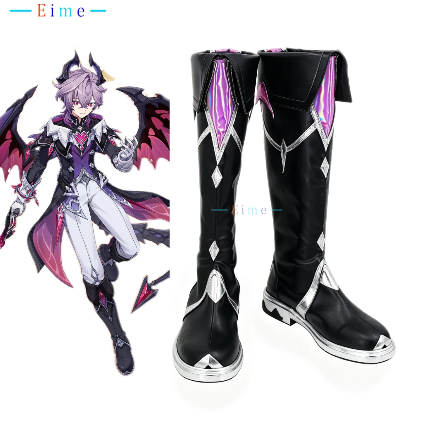 zapatos-de-cosplay-durin-zapatos-de-cuero-pu-accesorios-de-cosplay-del-juego-genshin-impact-botas-negras-para-fiesta-de-halloween-hechas-a-medida