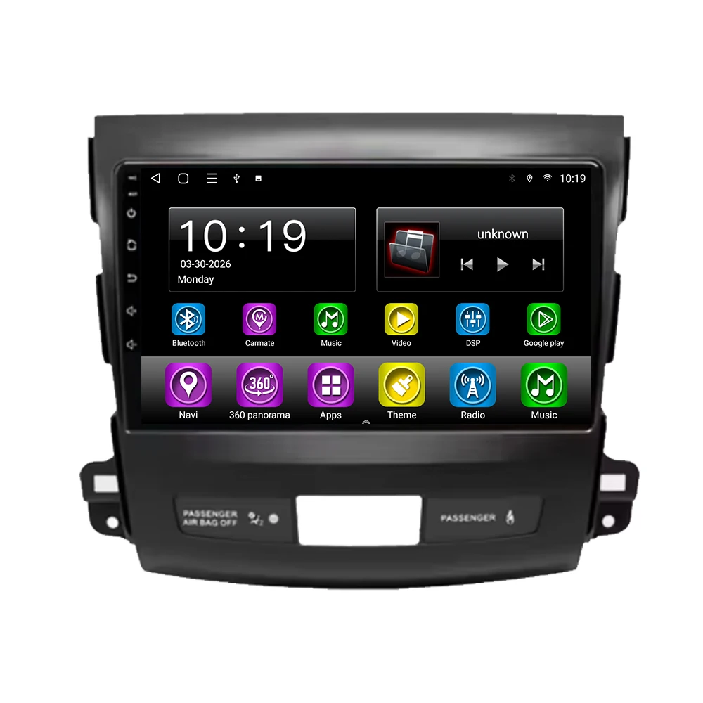 For Mitsubishi Outlander 2 CW0W 2005 - 2013 For Citroen C-Crosser 1 2007 - 2013 For Peugeot 4007 2007 -2012 Android 16 Car Radio