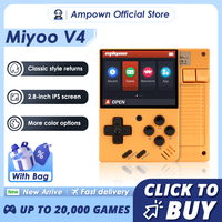 MIYOO MINI V4 Handheld Game Console Linux System 2.8'' IPS Screen Portable Mini V2 V3 Retro Video Simulator Player Children Gift