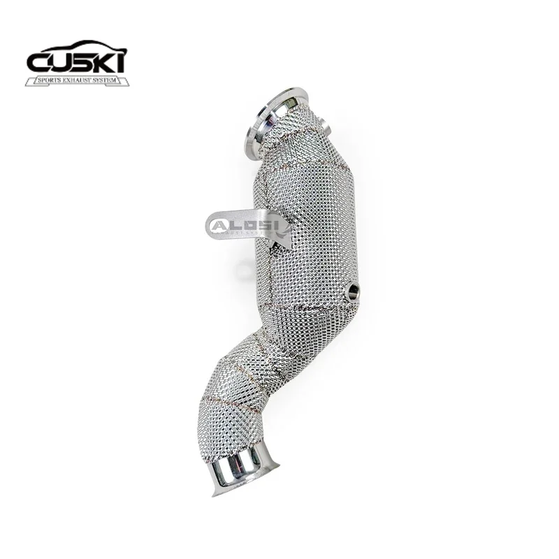 Hochleistungs-Fallrohr aus Edelstahl 304, passend für Mercedes Benz E200 E250 E300 2014–2020, 2.0T M274 Kfz-Auspuff