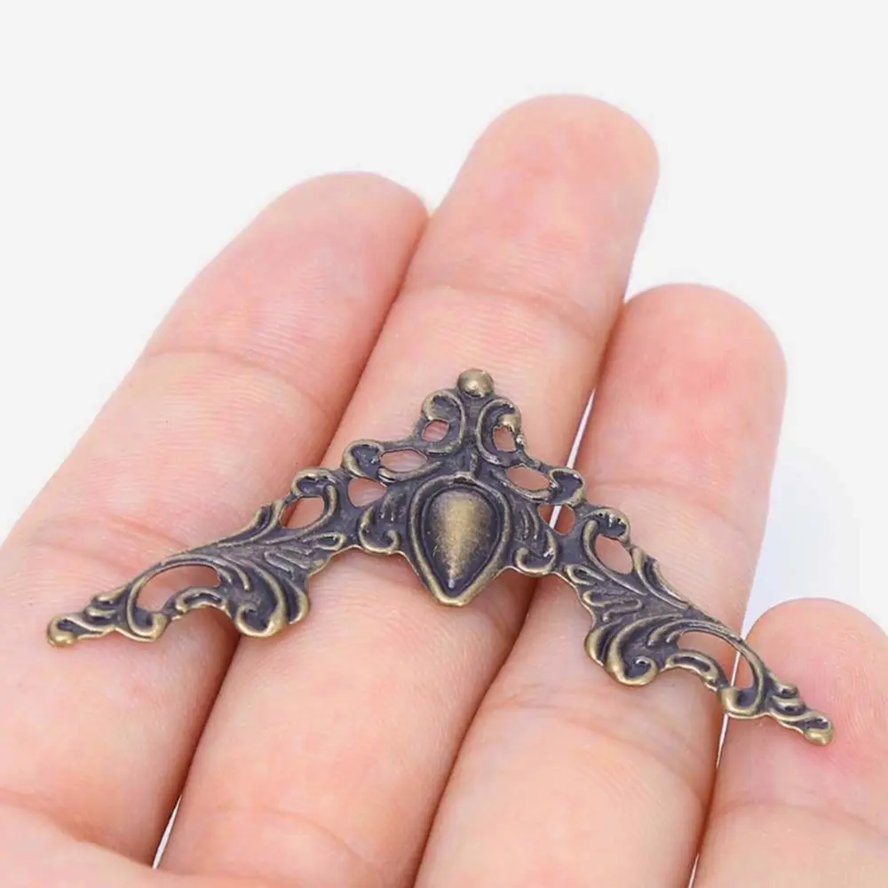 Metal Angle 40mm Bronze Furniture Protector Notebook Cover Decor Bracket Corner Bracket for Menus