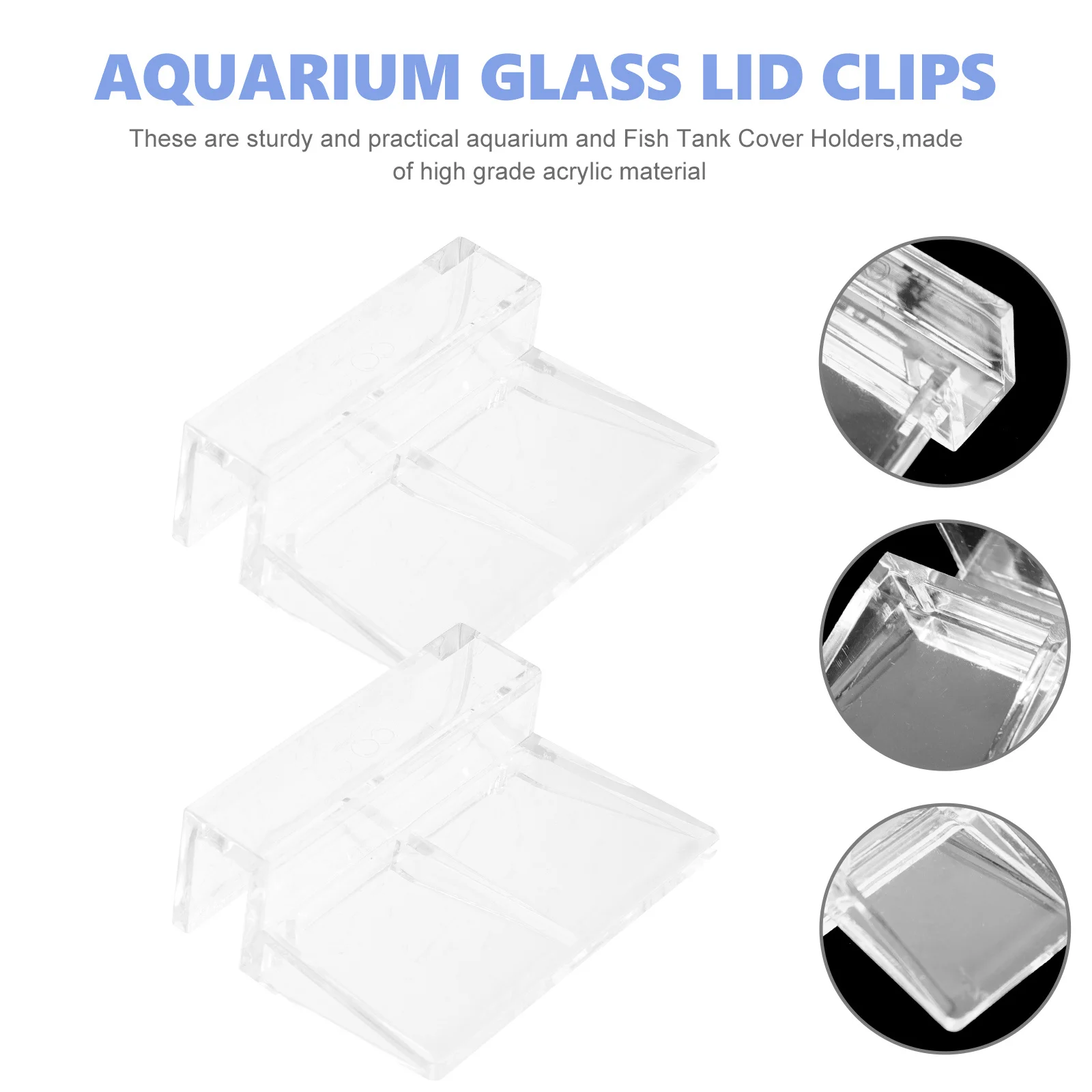 16Pcs Aquarium Deckel Halter Acryl Robuste Aquarium Abdeckung Unterstützt Glas Abdeckung Clips Aquarium Liefert Aquarium Glas Deckel Clips