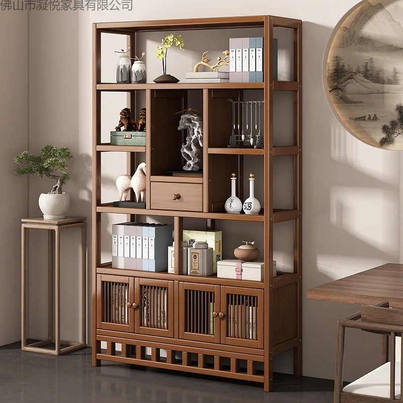 Pavilion shelf non-solid wood new ornaments display cabinet against the wall tea placement rack