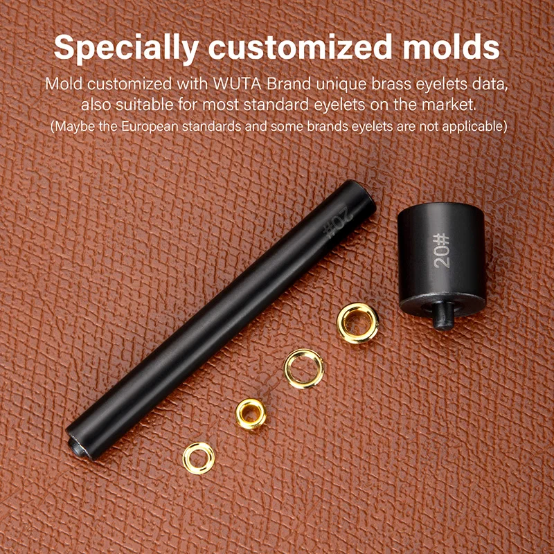 WUTA Professional Eyelets Setter Grommet Installation tools Eyelets Mold Tool Leather Craft Handmade Fixing Tools Accessories