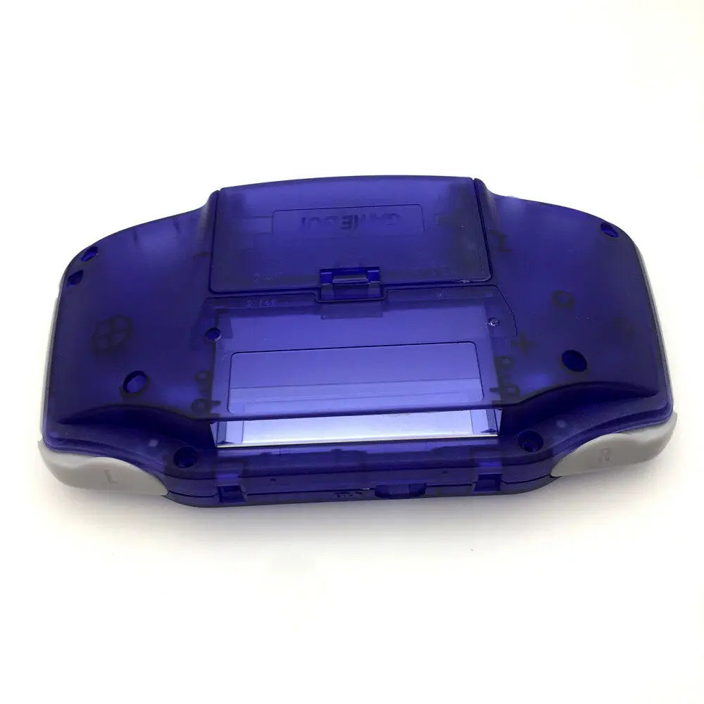 غطاء حماية كامل باللون الأزرق الملكي مع أزرار ملونة لـ Game Boy Advance GBA - أزرار اختيارية