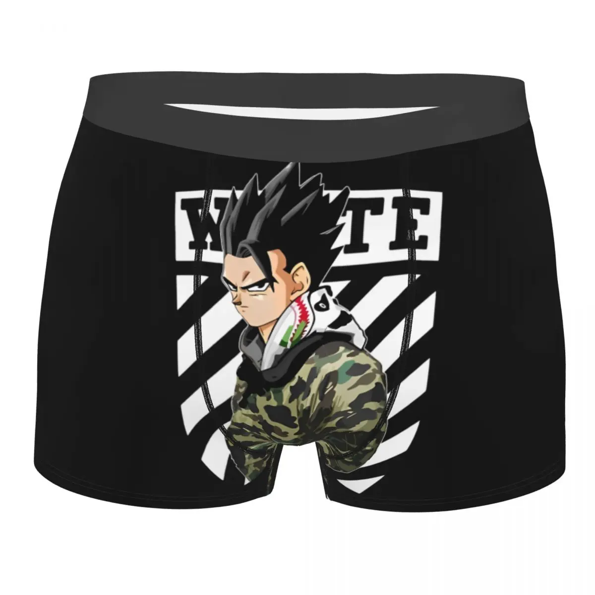 Men Dragon Ball Z Vegeta Manga Boxer Shorts Panties Soft Underwear Homme Novelty Plus Size Underpants