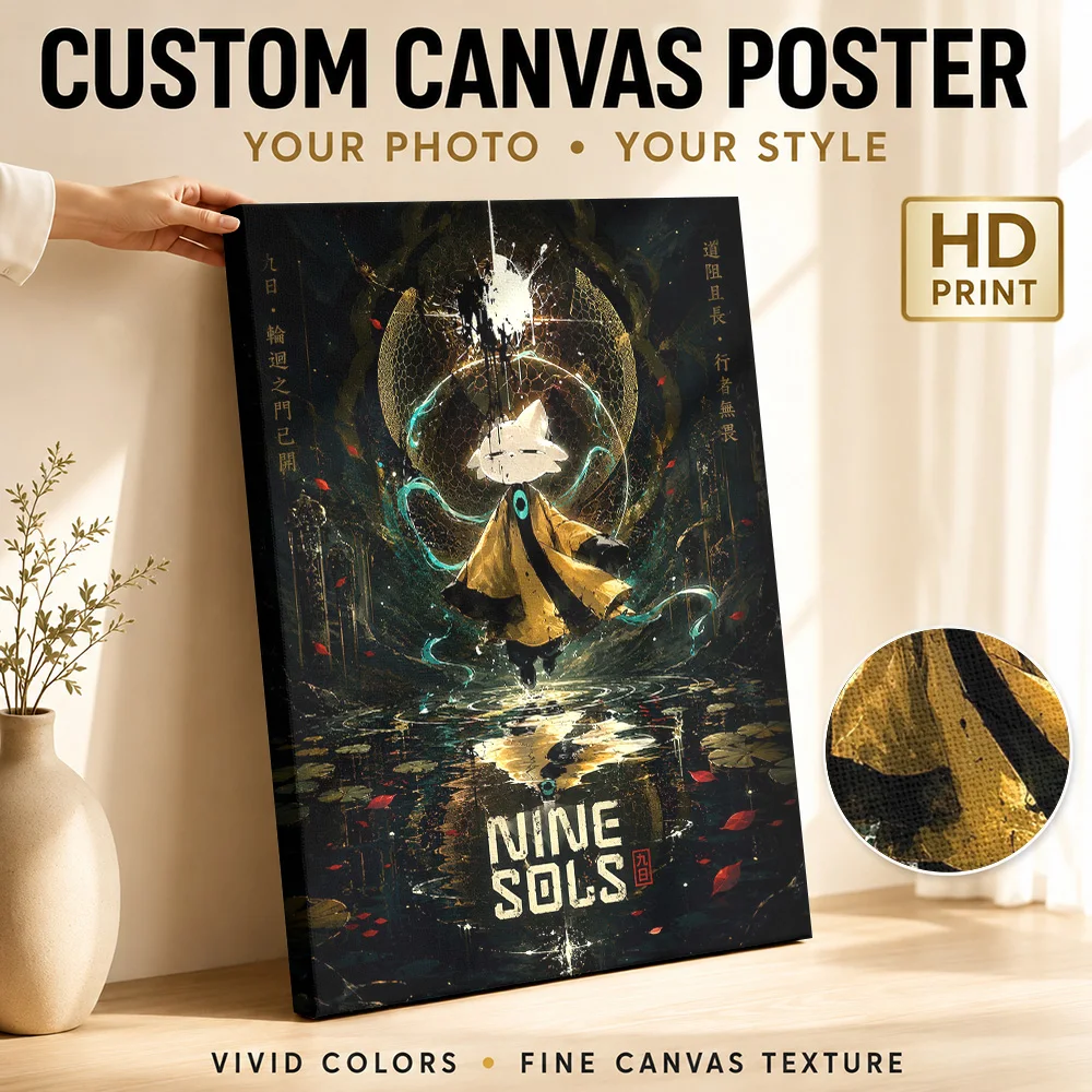 Póster de Lona del Juego Nine Sols, Cuadros Decorativos Personalizados de Anime para Dormitorio de Adolescentes, Coleccionable, Listo para Colgar, Regalo
