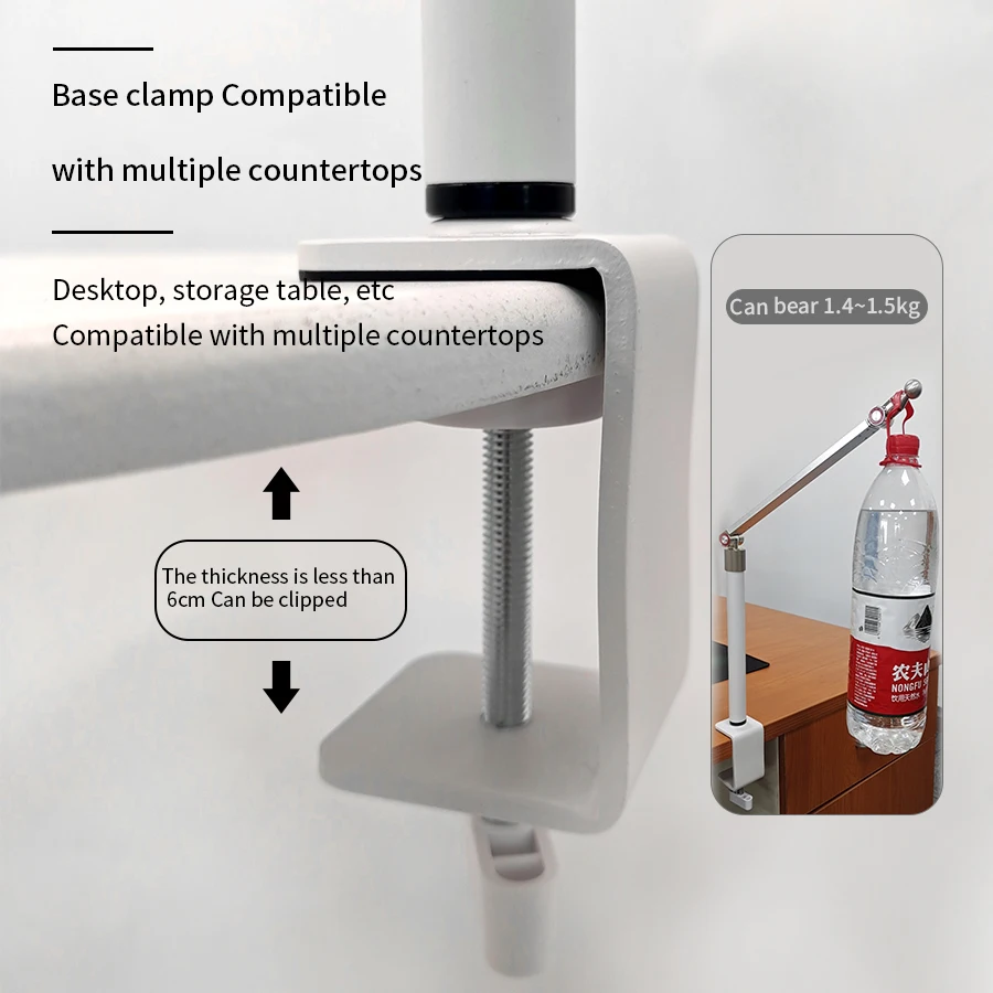 Imagem -04 - Metal Longo Braço Titular Tablet Rotating Mount Telefone Tablet Suporte para Ipad Bed Table Desk 173