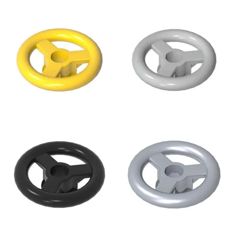100PCS 30663 2 Studs Attractive Adaptive Brick Steering Wheel Small Building Blocks Toys Adults Boys Special Day Gifts