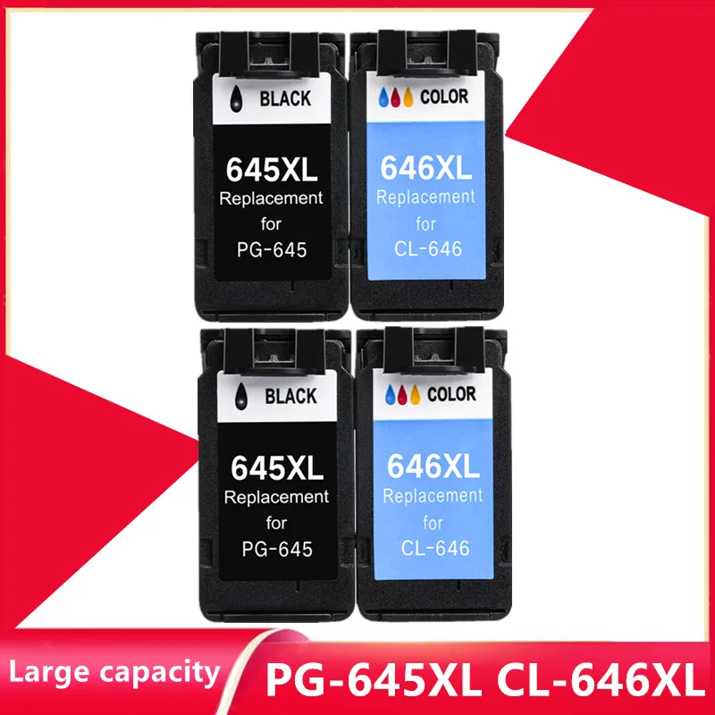 

645XL 646XL PG645 CL646 XL ink cartridge replacement for Canon PG-645 CL-646 PG 645 CL 646 Pixma MG2460 MG2560 MG2960