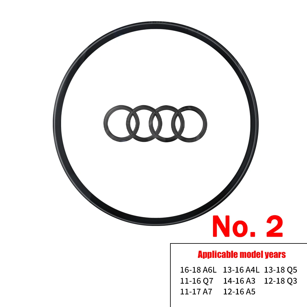 Auto-Styling Lenkrad-Mittelkappen Zierleisten Zubehör Logo für AUDI A6L Q7 Q3 Q5L Q8 A7L Q6 E-TRON SQ5 Q5 A7 A5 A3 A4L A8L A8
