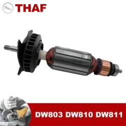 AC 220V 240V DW803 DW811 DW810 Armature Rotor For DEWALT Angle Grinder Spare Parts Grinder DW 803 DW 811 DW 810