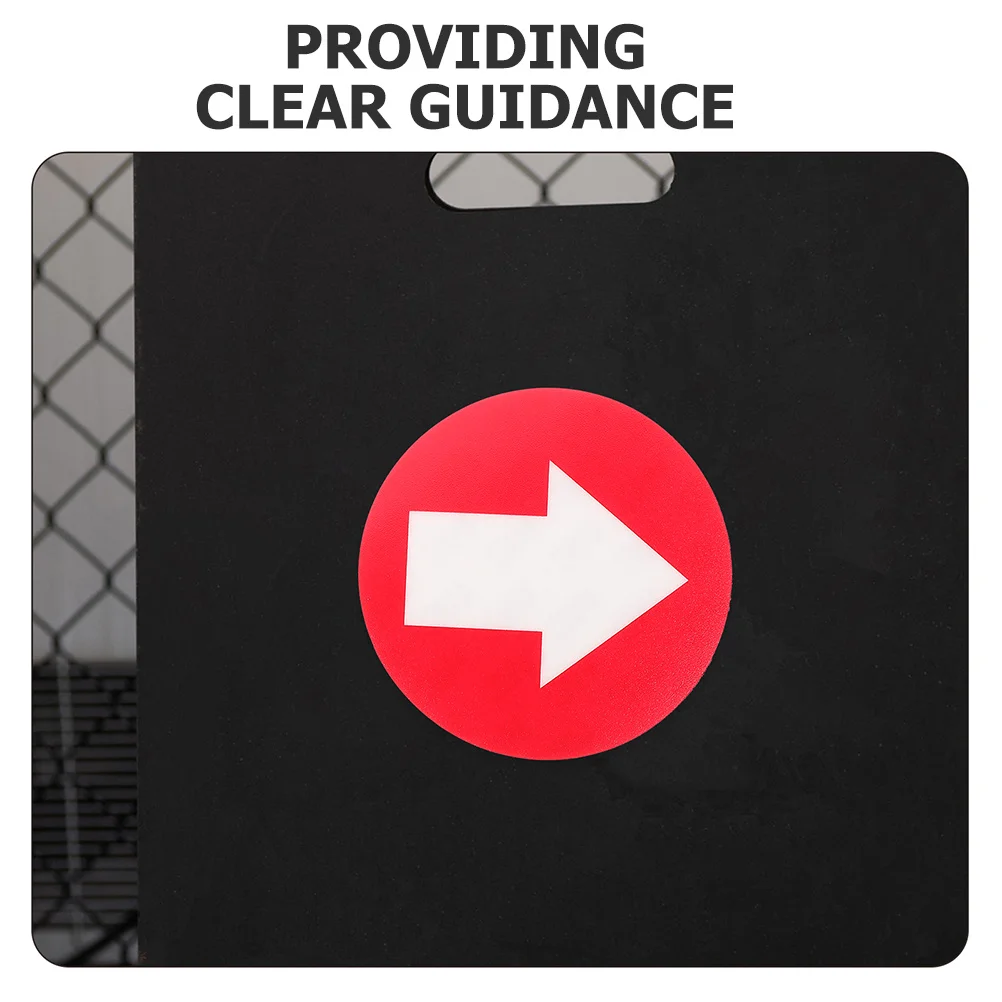 20Pcs Bright PVC Arrow Direction Signs Large Reflective Trail Markers Waterproof Outdoor Camping Stairway Marker