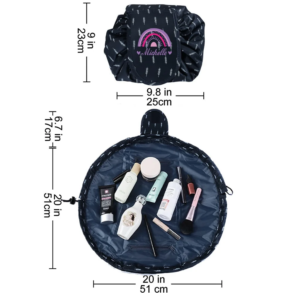 Lazy Cosmetic Bag Women's New Large-capacity Travel Storage Bag Waterproof and Dustproof Drawstring Cosmetic Wash Bag