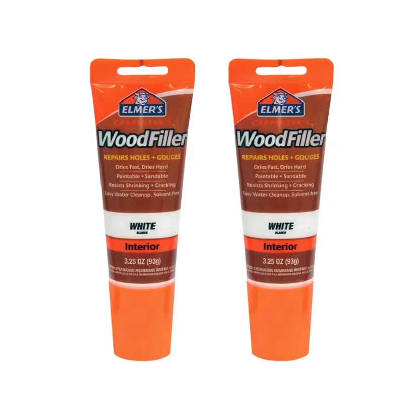 FOR Elmer's E855 E868 Carpenter's WoodFiller 93g White Natural Tube woodfiller paste Repairs Holes and Gouges Original Product