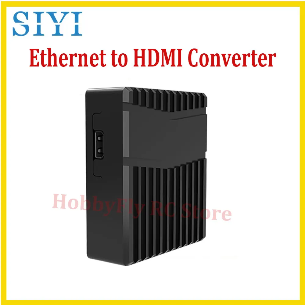 SIYI Ethernet to HDMI Converter OSD Overlay MP4 Recording IP Configuration Compatible with SIYI HM30 Ground Unit