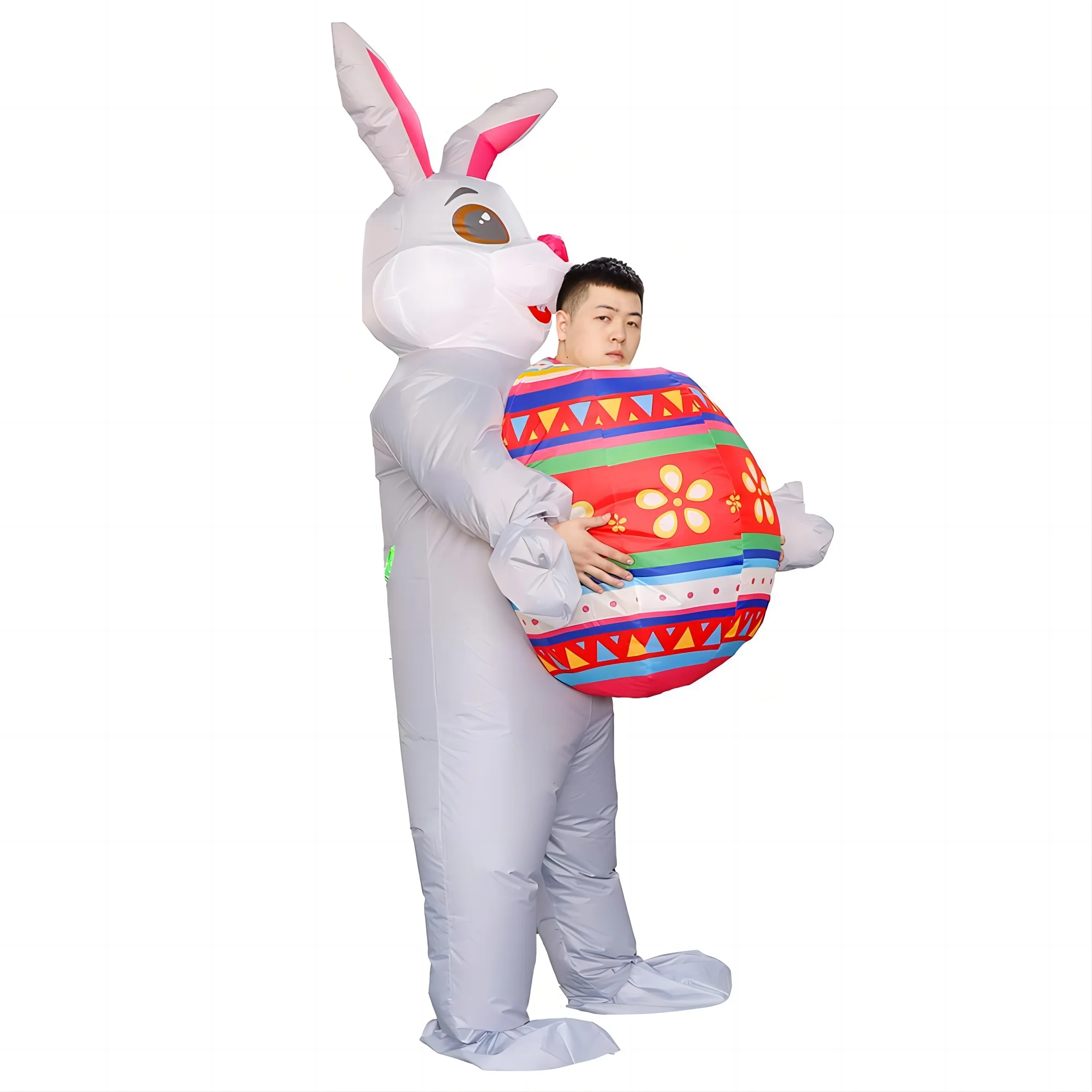 Inflatable Easter Bunny Rabbit Costume Adult Children Bunny Clothes Role Play Bunny Suit Carnival Easter Decoration