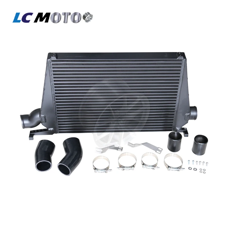 Large Bar&Plate Aluminum FMIC Intercooler Complete Kit Direct Bolt-On For Audi B9 Platform A4 S4 S5 SQ5 EA888 EA839 Turbo
