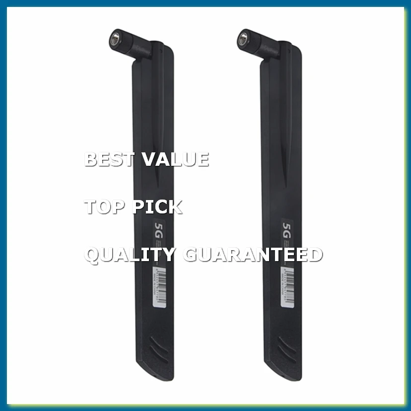 2 Pcs 3G 4G 5G Antenna 600-6000MHz 18DBi Gain SMA Male for Wireless Network Card Wifi Router High Signal(C)