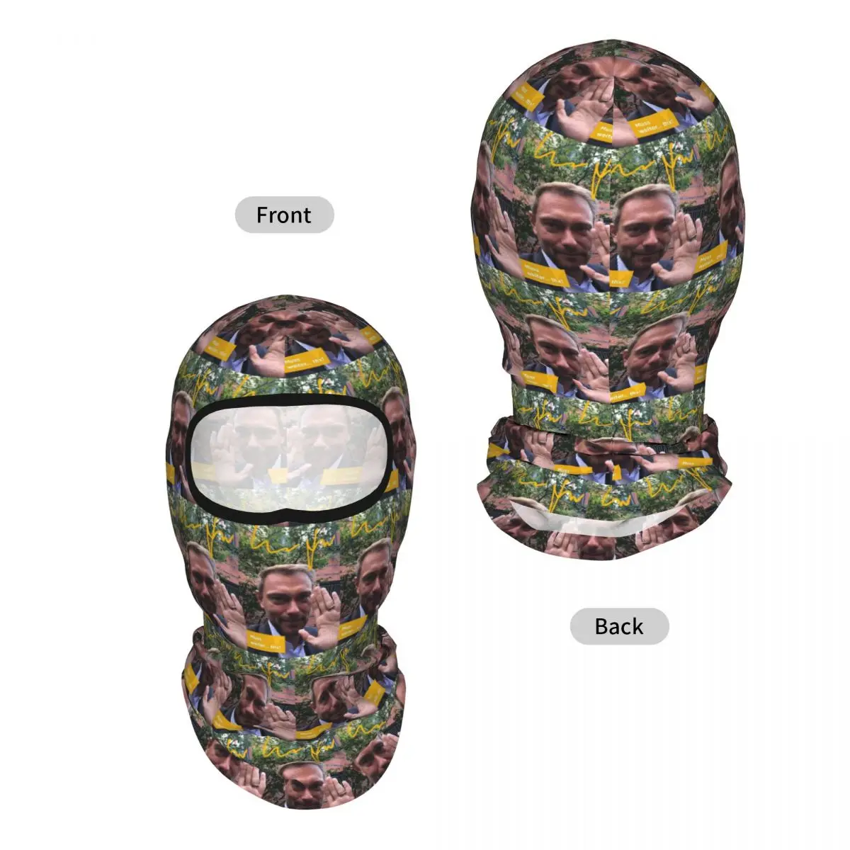Legend Christian Lindner Minister Of Finance Breathable Thin Balaclava Full Face Mask Sun Protection Neck Gaiter For Motorcycle