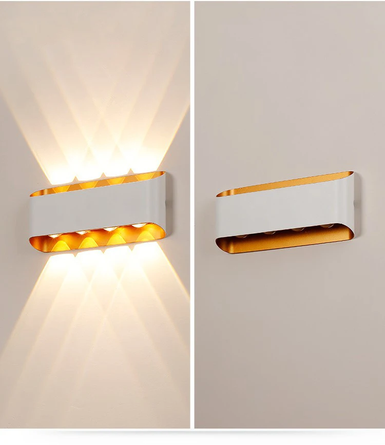 Waterproof IP65 Outdoor Wall Light Aluminium 10W LED Wall Lamp Sconce Balcony Garden Decoration Lighting Lamp AC110V 220V
