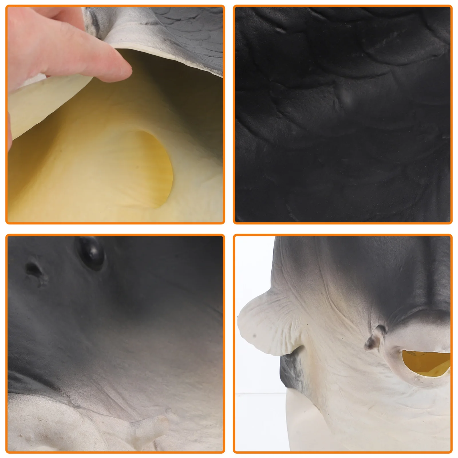 

Realistic Carp Headgear Full Head Mask Halloween Carnival Party Cosplay Accessory Costume Decorative Photo Prop