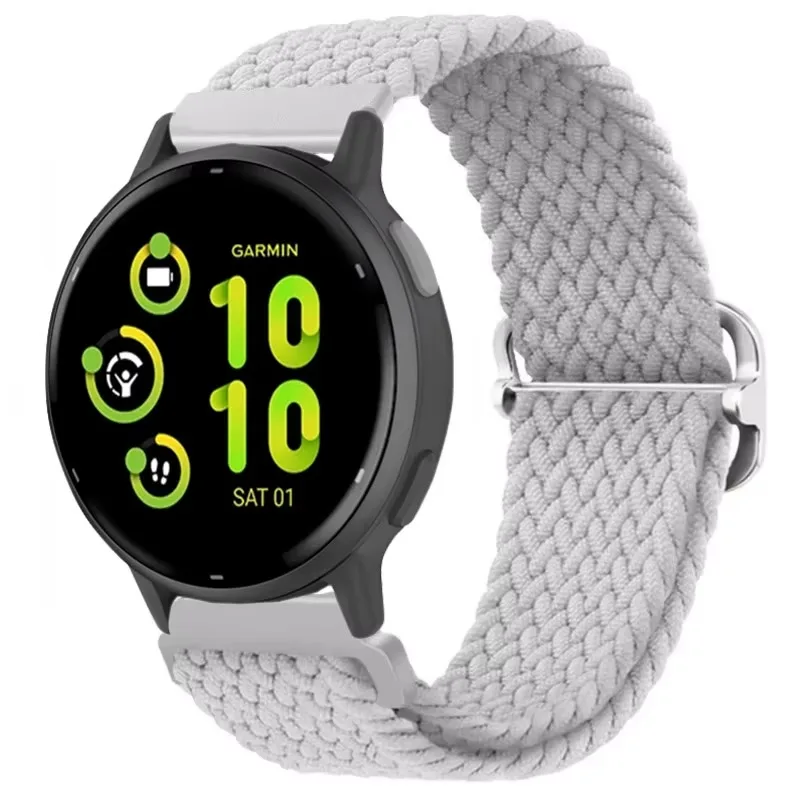 22mm 20mm Braided Nylon Strap for Garmin Vivomove Trend/Move Trend/Vivoactive 5 4 Watchband Garmin Forerunner 965 265 55 165 245