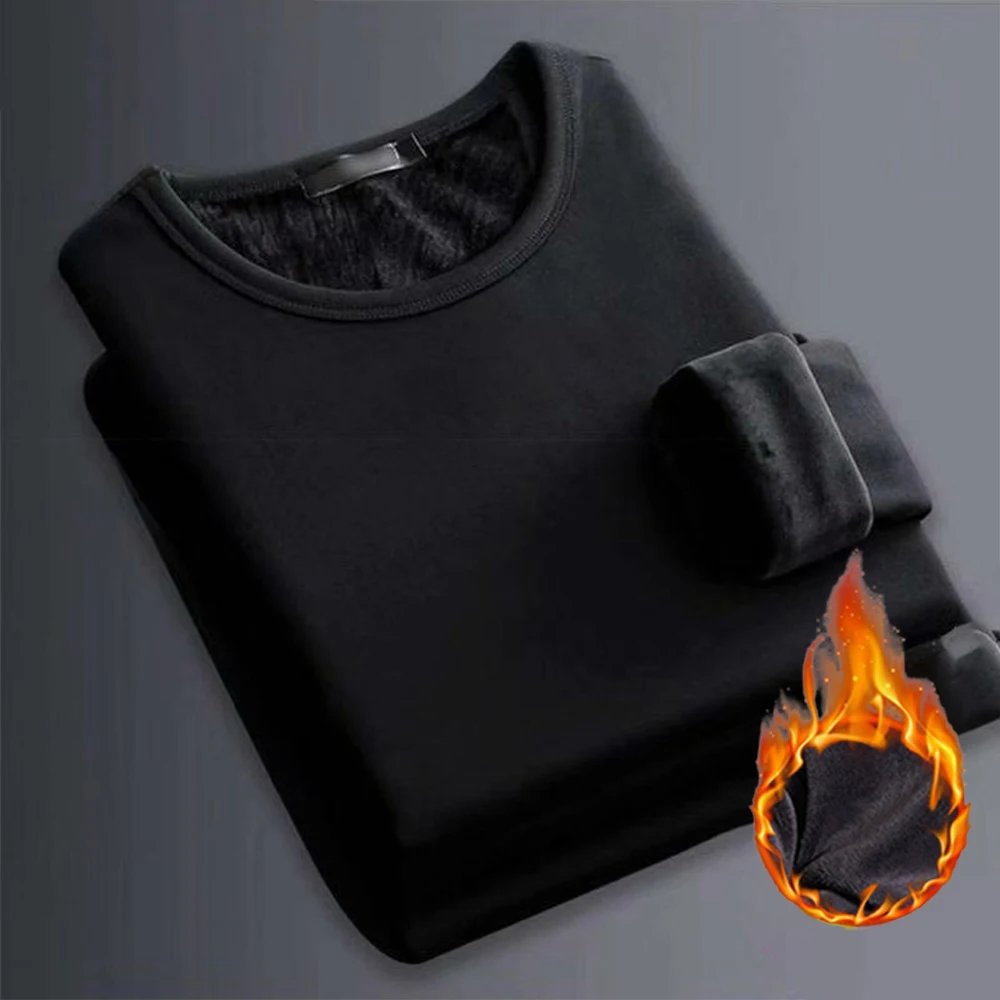 Shirt Men Thermal Tops Black Bottom Brand New Clothes Mens Soft T-Shirt Underwear Tops 1 Pcs V-Neck 63-71cm Warm