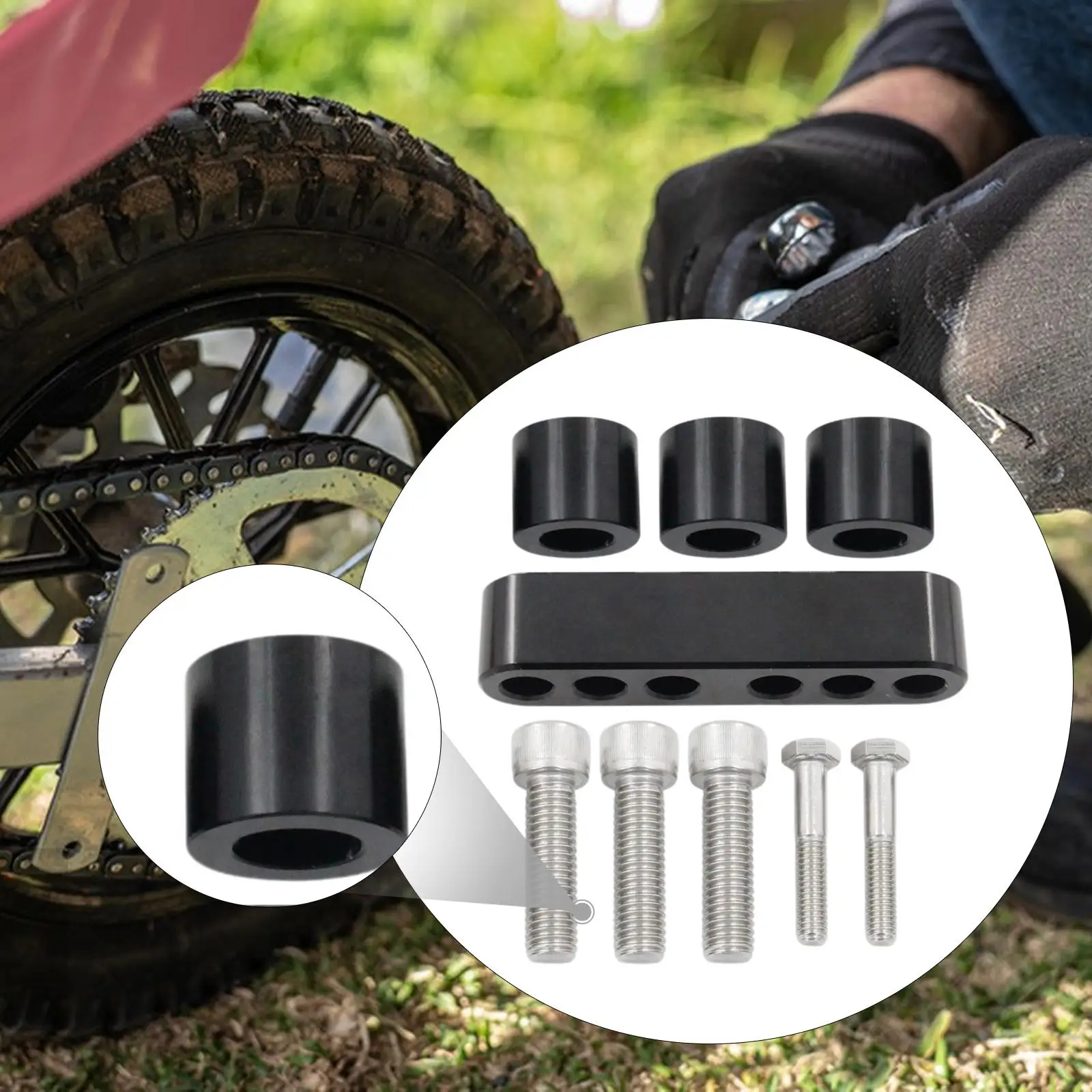 

Комплект удлинителя половинной доски водителя включает болты и проставки. Замените, простой в установке, водонепроницаемый алюминиевый сплав для туризма.