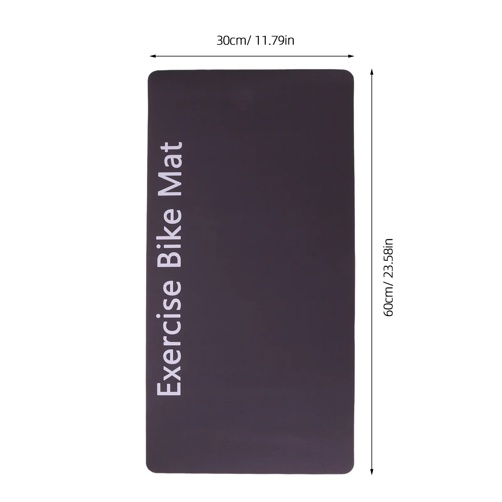 2Pcs Fitness Equipment Shock Absorbing Mat 23.6x11.8in Non Slip Floor Protector for Treadmill Exercise Bike Gym Noise Reduction view 5