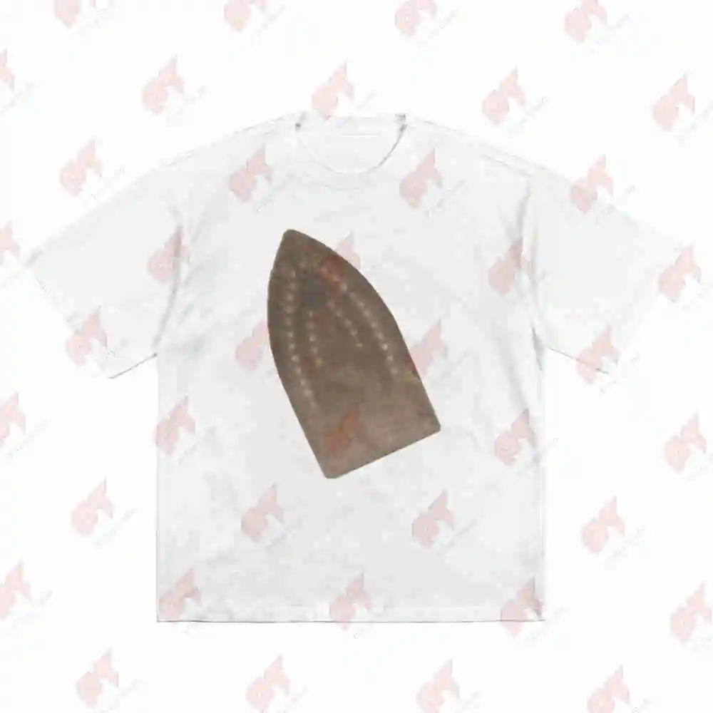 Iron Scorch Mark Burn Stain Sweat Short Sleeve Tee 100% Cotton T-Shirt