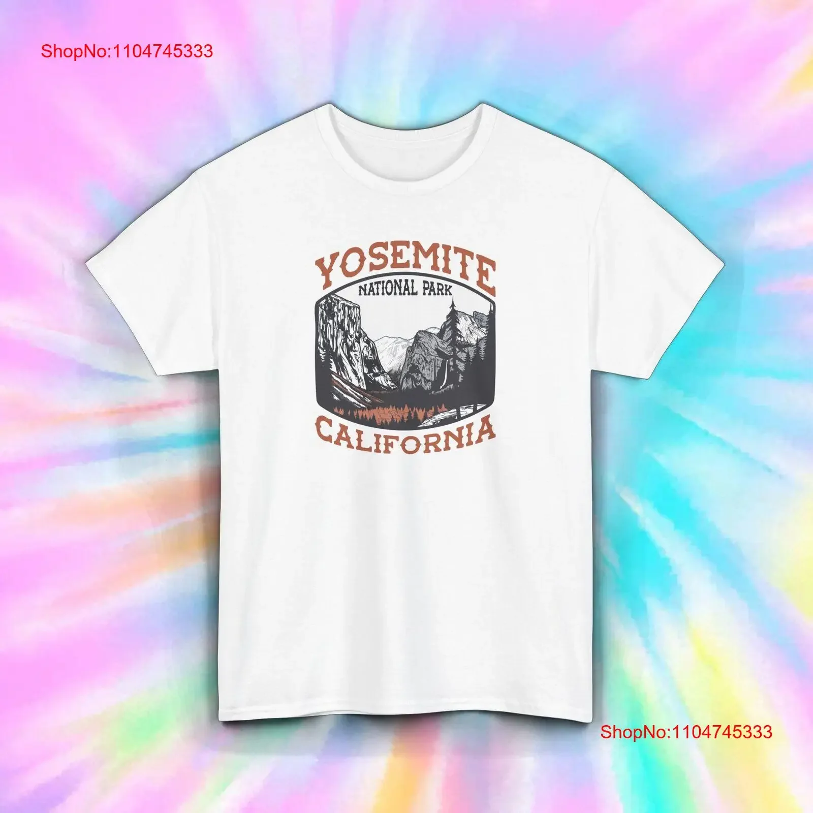 Camiseta del Parque Nacional de Yosemite California senderismo aventura S 5XL vintage lavado homme transpirable ropa de diseñador moda