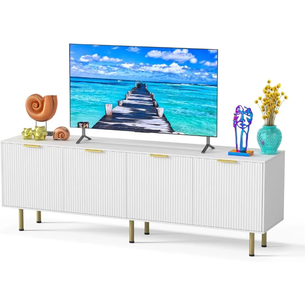 

Mid Century Modern TV Console,Entertainment Center with Storage, TV Stand for TVs up to 80 Inch,TV Stands for Living Room