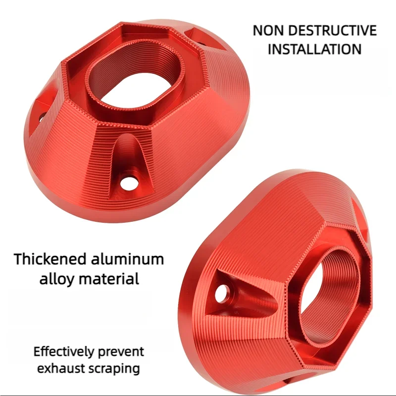 Chekis Is Suitable for Honda 2020-2024 Pcx125 Pcx160 Vario160 Modified Accessories Exhaust Pipe Tail Cover Exhaust Tail Protective Cover Aluminum