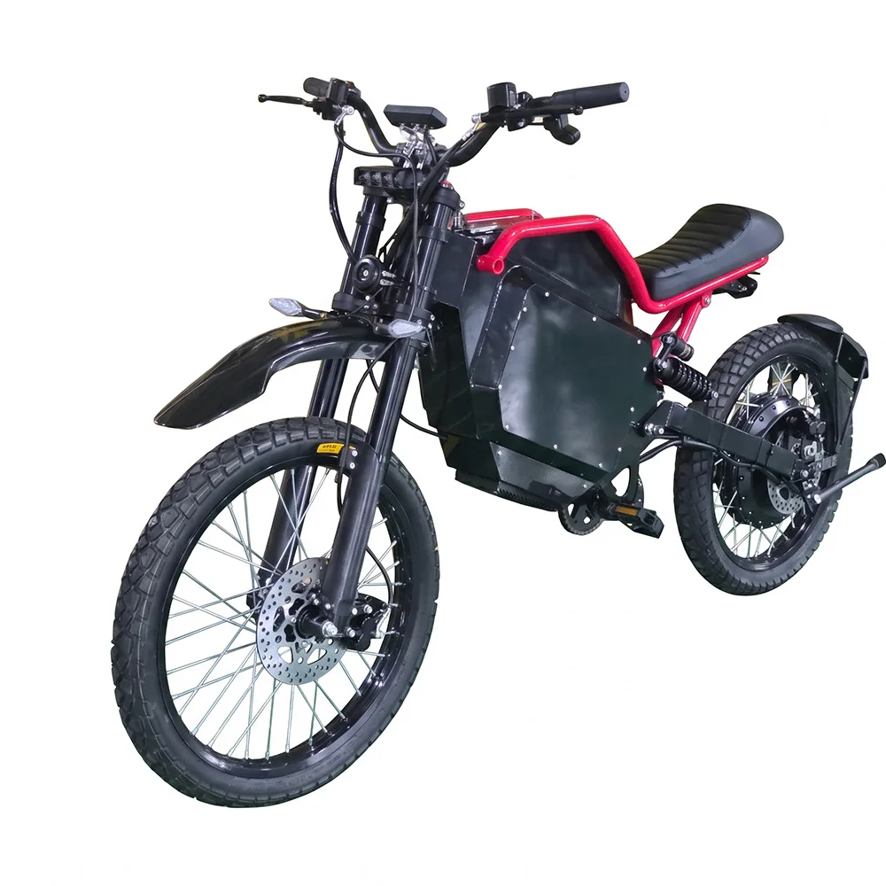 Customized SS80 Stealth Ebike 84V Smart Controller 150km/h High Speed Dirtbike Front 21 Rear 19 Inch Turtle Tires E-Bicycle
