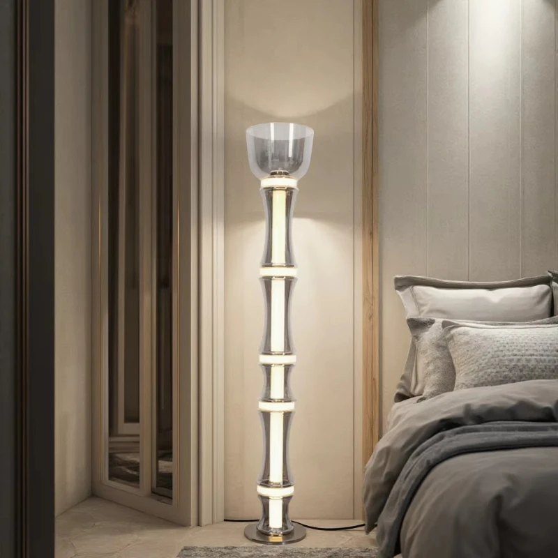 Standing lamp floor lamp home decoration hotel lobby glass floor lamp