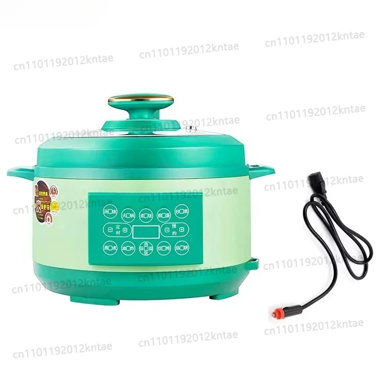 Car pressure cooker, car and home dual-purpose electric pressure, 12v car, 24v truck, electric cooking pot, hot pot, 4 liters
