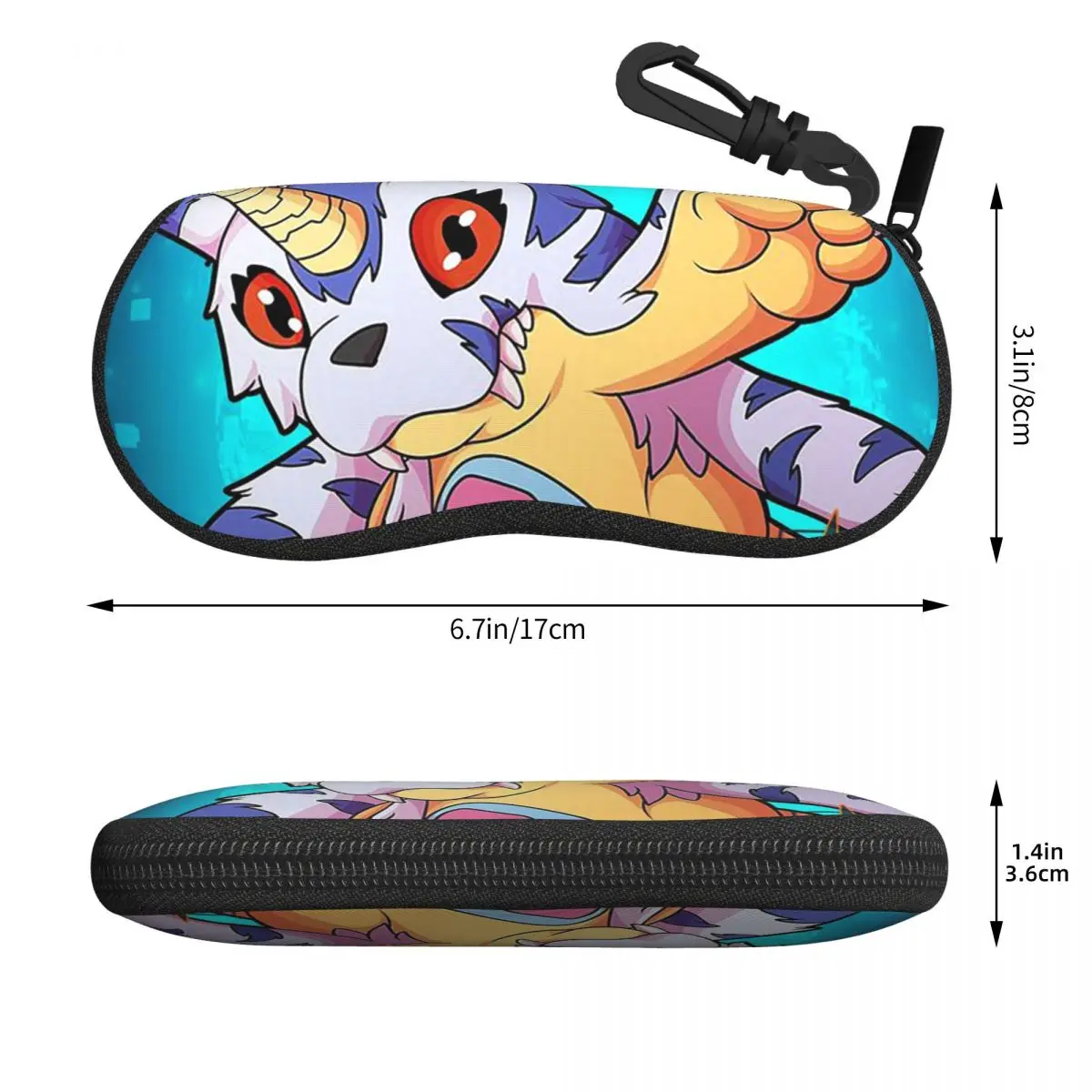 Digimon Shell Glasses Case Protective Sunglasses Box Women Men Soft Eyeglass Bag Pouch
