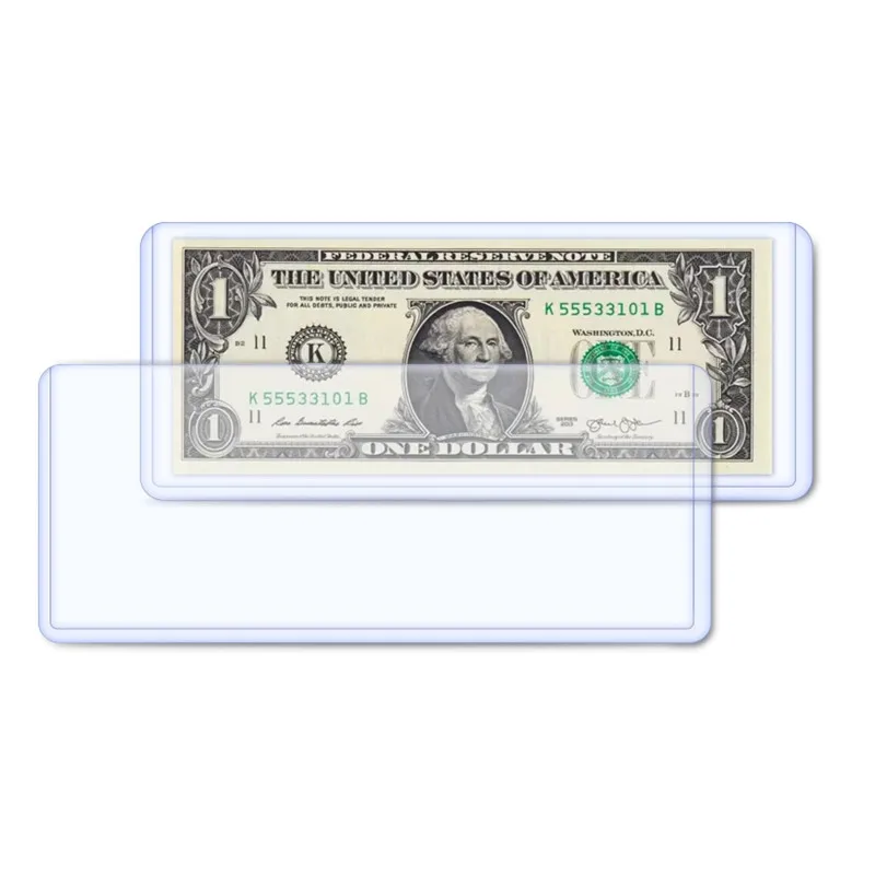 

Commemorative Banknote Hard Plastic Sleeve Grading Hard Clip Currency Protective Cover Paper Money Holder 17.3*7.5CM