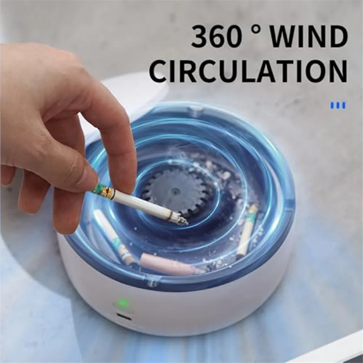 Качественная многофункциональная бездымная пепельница для использования в помещении и на открытом воздухе, очиститель воздуха, настольная USB перезаряжаемая электрическая пепельница, фильтр