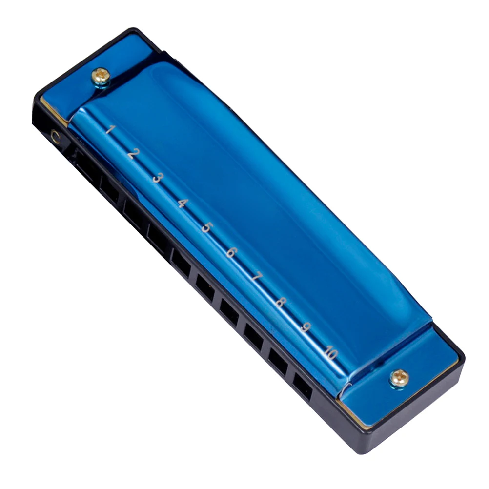 

Harmonic Musical Instrument Harmonica 10 Holes Professional for Beginner Major Mini