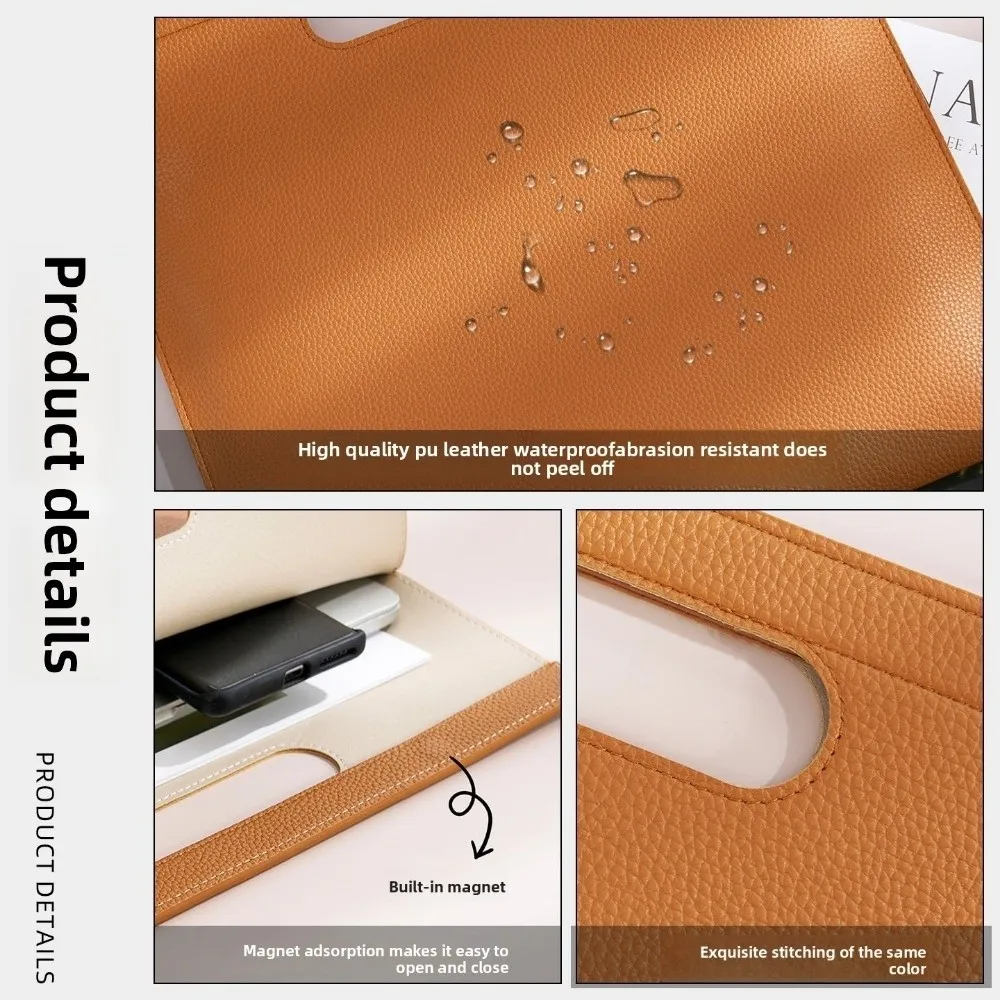 

Роскошный деловой держатель для файлов формата А4, водонепроницаемая сумка для документов большой емкости, сумка для планшета из искусственной кожи, офисный органайзер