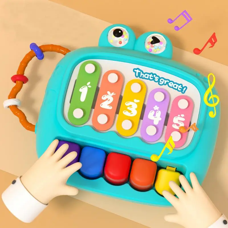 Kids Music Toys Cute Interactive Kids Piano Toy Portable Early Learning Toy Musical Toys Kids Musical Instruments Hand Knocking