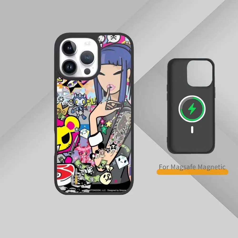 Чехол для телефона с рисунком граффити с помидорами для iPhone 17,16,15,14,13,12,11 Plus, Pro Max, магнитная магнитная беспроводная зарядка Magsafe