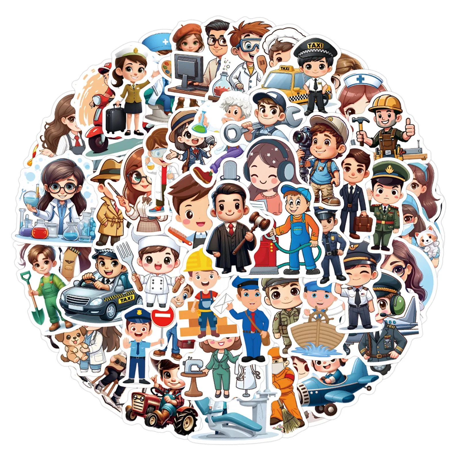 60PCS Adesivos de Carreira e T - Kids Toys Cartoon Images avaliação e preço