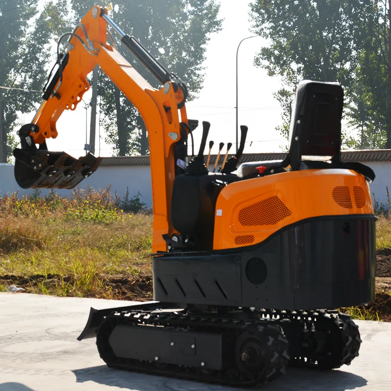 Customized 1.2 ton mini excavator with telescopic Kubota EPA side swing factory