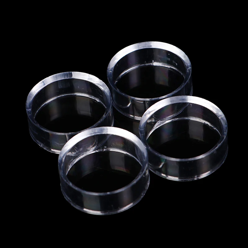10PCS Acrylic Display Stand Clear Crystal Ball Base Gemstone Ring Holder Round Tennis Ball Mount Stand Showcase Base