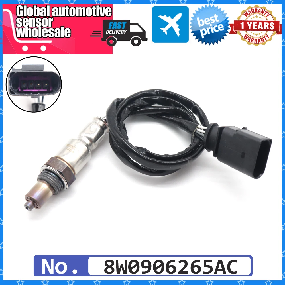 8W0906265AC Car NEW Air Fuel Ratio Lambda O2 Oxygen Sensor For Audi A4 S4 A5 S5 A6 S6 A7 A8 S8 Q5 RS4 RS5 8W0906265AJ 8W0906265M